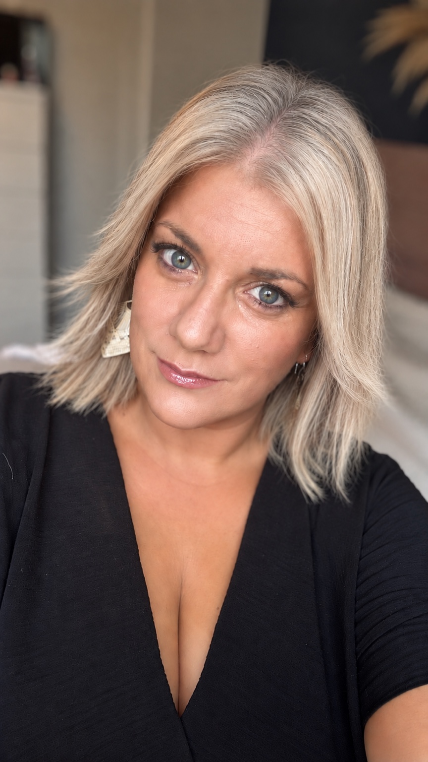 Soft blonde grey blending by Selina at The Room